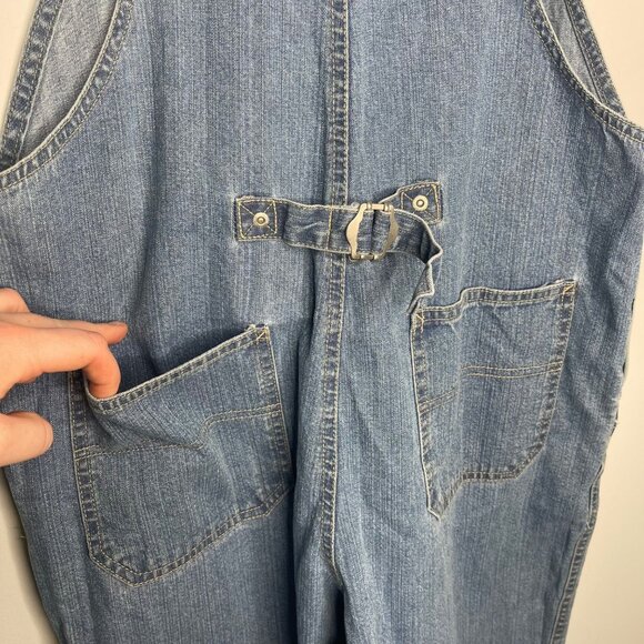 Women’s Gloria Vanderbilt Wide Leg Jean bibs size‎ medium - Picture 8 of 9